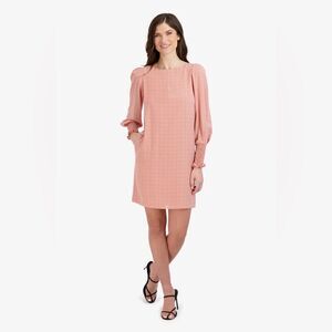 Julia Jordan Balloon Sleeve Patterned Shirt Dress